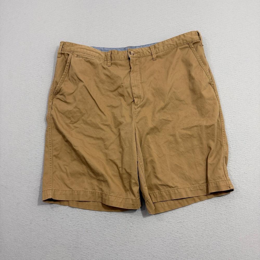 Polo Ralph Lauren Shorts Men 42 Brown Relaxed Fit Chino Cotton Flat Front Preppy